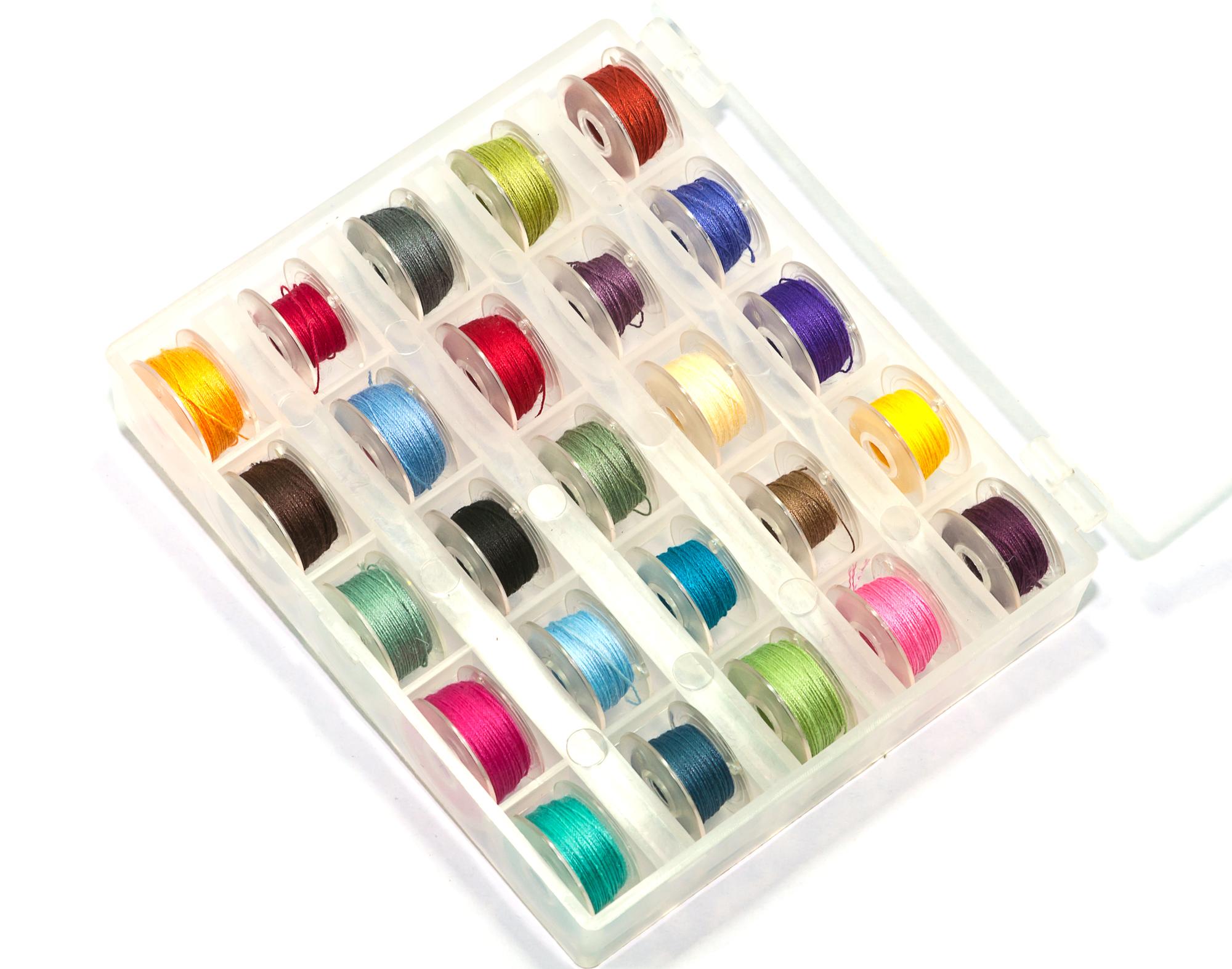 Sample board with embroidery packages